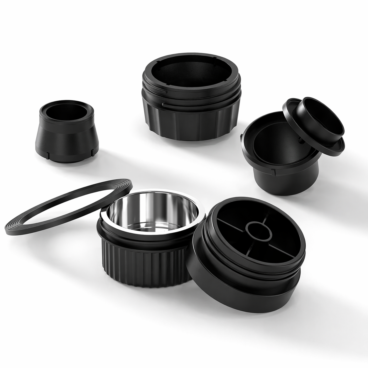 PressGo™ 51mm Stainless Steel Coffee Filter Basket Coffee Powder Bowl