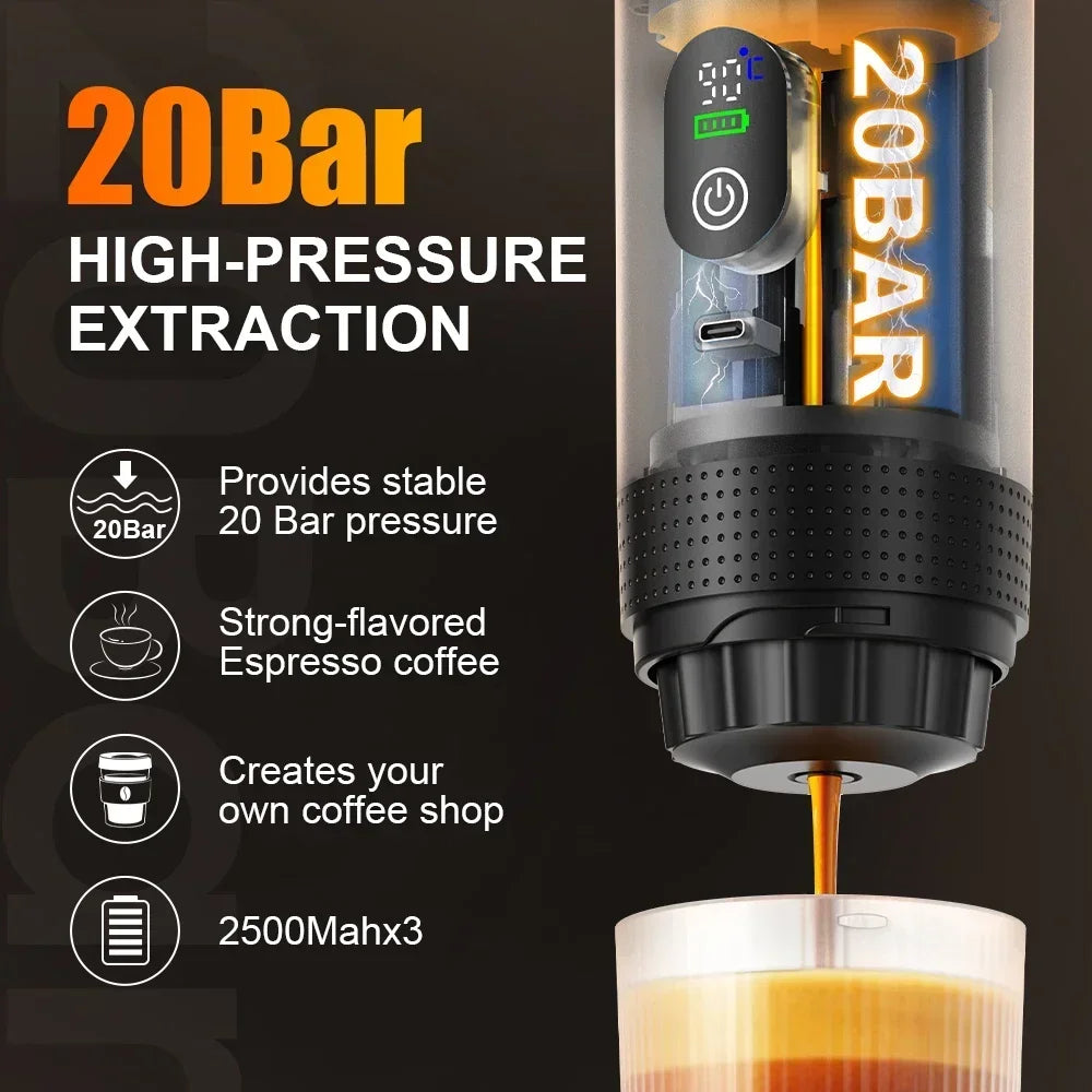 PressGo™ Portable Espresso Machine 2.0 – Brew Coffee Anywhere