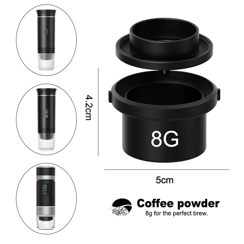 PressGo™ 51mm Stainless Steel Coffee Filter Basket Coffee Powder Bowl