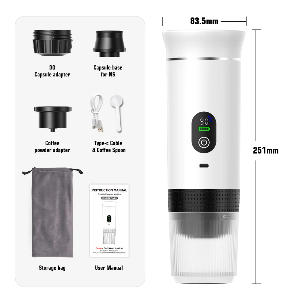 PressGo™ Portable Espresso Machine 2.0 – Brew Coffee Anywhere